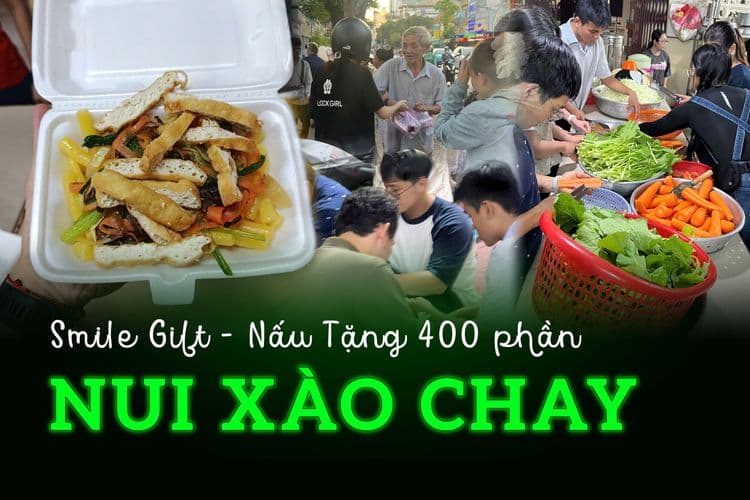 Smile Gift và 400 phần nui xào chay: Một ngày ý nghĩa giữa Sài Gòn sau bão số 15
